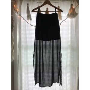 Nordstrom Chiffon Maxi Skirt